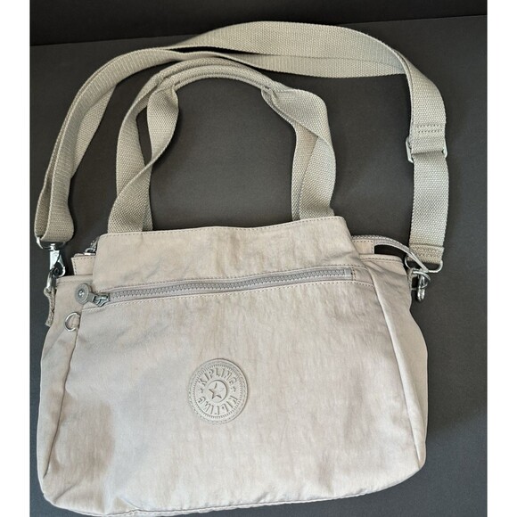 Kipling - GREY GRIS Elysia - Women's - Shoulder Crossbody Bag N0 CHARM MONKEY - Picture 8 of 14